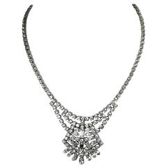 1960s Vintage Rhinestone Necklace