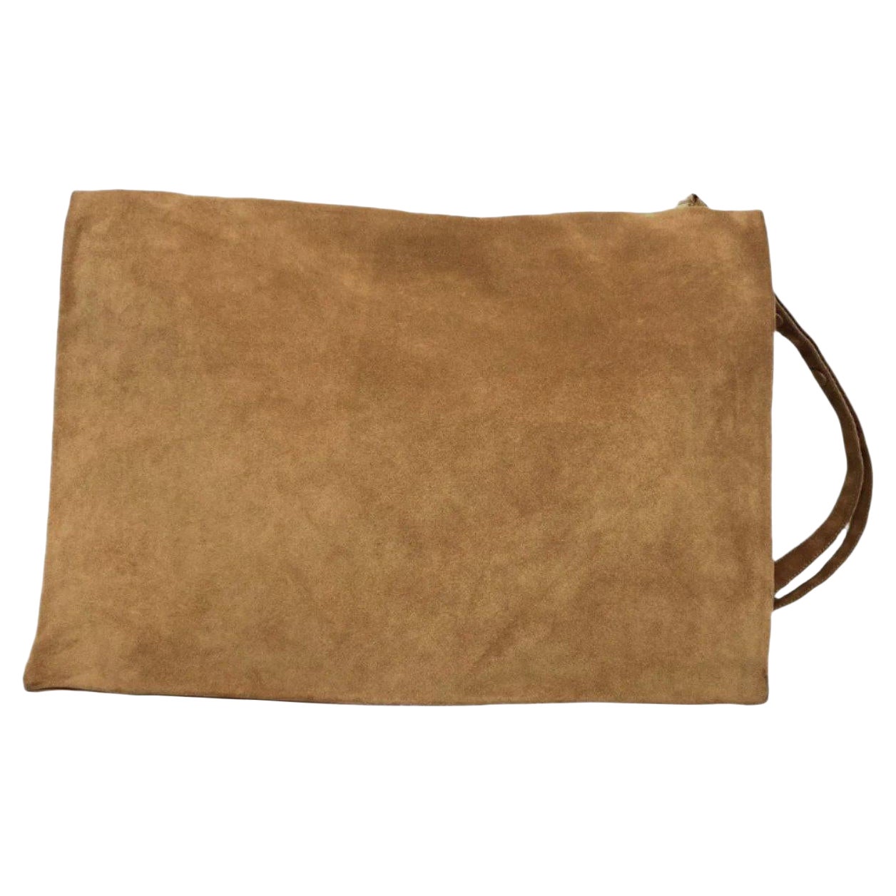 Bottega Veneta Maxi Messenger Bag Suede Leather Tan For Sale