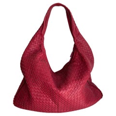 Bottega Veneta Veneta Hobo Maxi Dark Red Leather 51cm