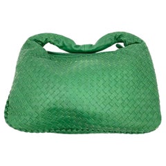 Bottega Veneta Veneta Hobo Dark Green Lambskin Leather 40cm