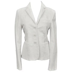F/W 2001 Vintage Tom Ford for Gucci White Sheared Mink Fur Blazer