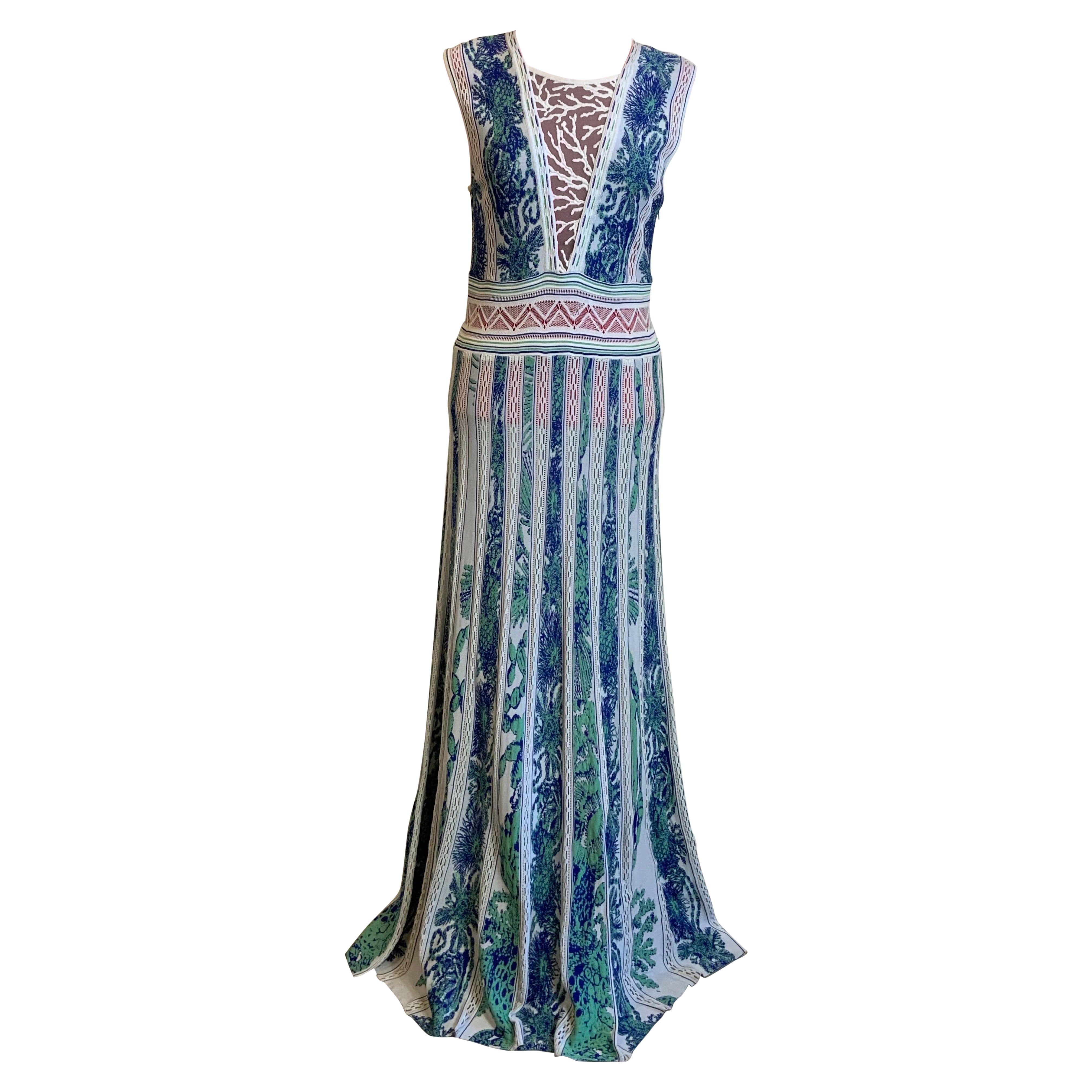 Roberto Cavalli Abito lungo Resort 2018 in vendita