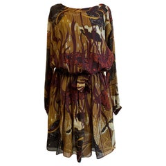 Vestido de seda Gucci SS 2015