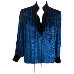 1970s Yves Saint Laurent Velvet Tunic