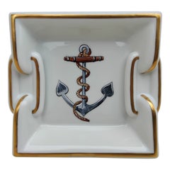 Hermès Anchor Chaine d'Ancre Navy Theme Tray Cigar Ashtray