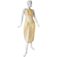 Comme des Garcons "Folded Wings" Sheer Embroidered Dress 9