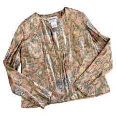 Chanel Paris / Dubai CC Logo Silk Taffeta Jacket 42 FR
