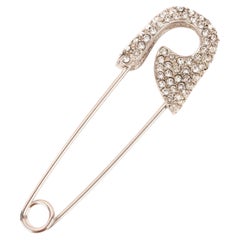 Dior Safety Pin Brooch with Swarovski Rhinestones, 1990s