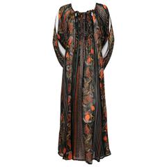 1970's OSSIE CLARK dress with CELIA BIRTWELL print