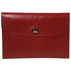 HERMES Pochette Rio Clutch bag Brown Couchevel R:1988 Vintage 2200363327051