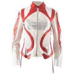 Alexander McQueen Autumn-Winter 2003 leather biker jacket 12