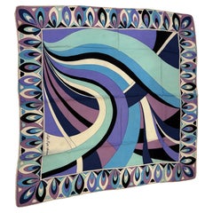 Emilio Pucci Vintage Seidenschal aus Seide, hergestellt für Saks Fifth Avenue 34"x34"