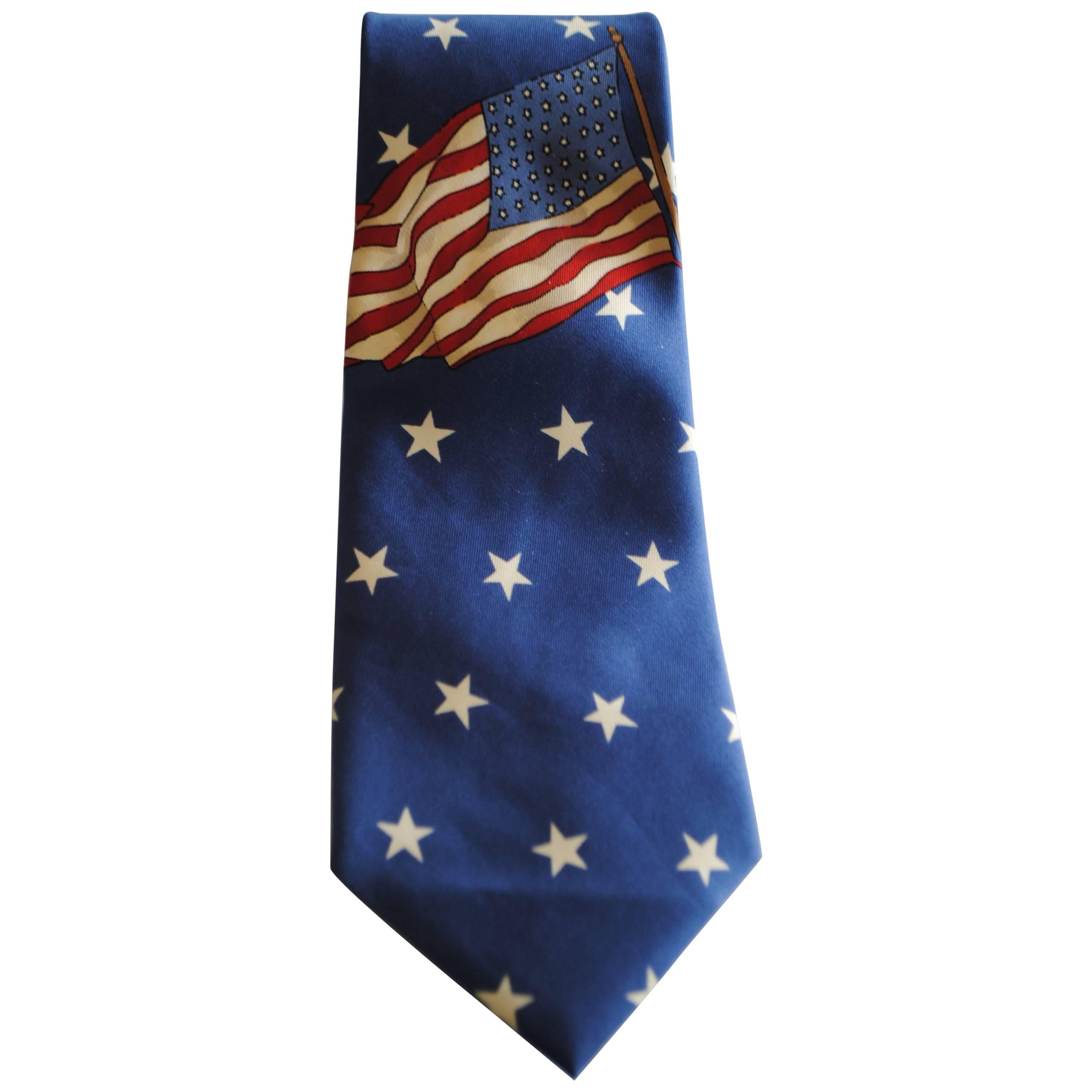 Polo Ralph Lauren Blu Usa Flag Tie