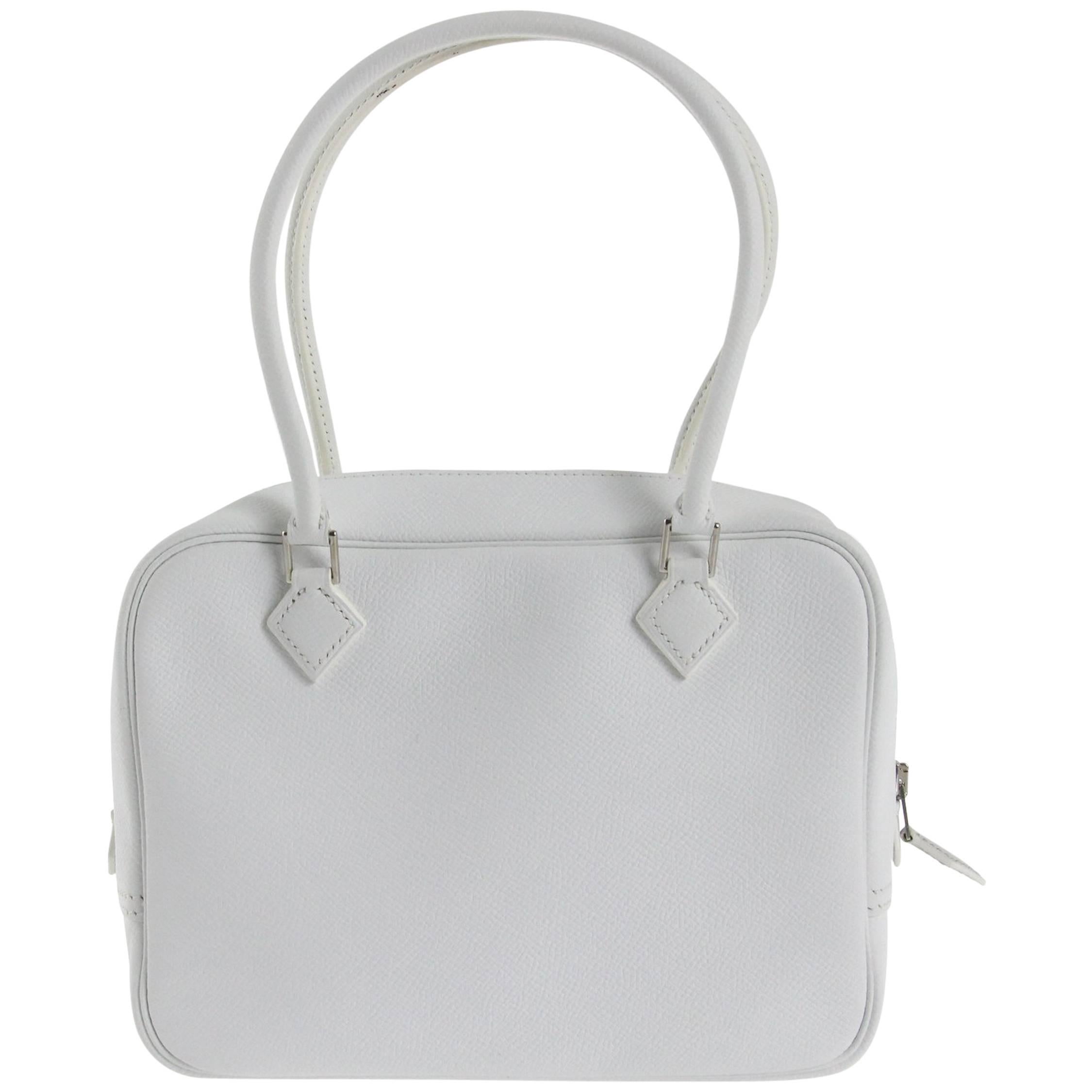 2007 Optic White Hermès "Plume" handbag