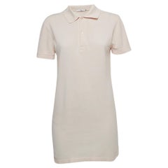CH Carolina Herrera Hellrosa Mini-Polokleid aus Baumwolle S