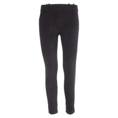 Balenciaga - Pantaloni slim in velluto a coste testurizzato nero S