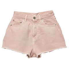 Saint Laurent Vintage Pink Denim Shorts S Waist 24"