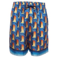 Casablanca Pantalones cortos de seda estampada multicolor L
