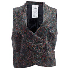 Gilet in velluto floreale Chloe Vintage Multicolore L.L.A.