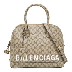Gucci x Balenciaga GG Lienzo Supremo Medio El Proyecto Hacker Ville Satchel