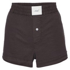 Kith Coffee Brown Seersucker Cotton Shorts S