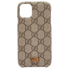Gucci Beige GG Supreme Canvas Ophidia iPhone 11 Pro Max Case