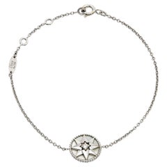 Dior Rose Des Vents Mother of Pearl Diamond 18k White Gold Bracelet