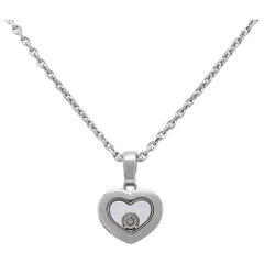Chopard Happy Diamonds Icons 18k White Gold Pendant Necklace