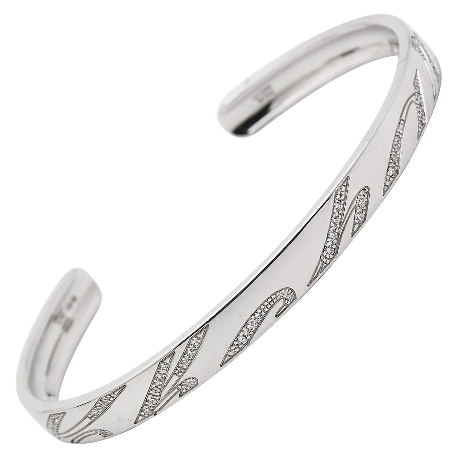 Chopard Chopardissimo Diamante 18k Blanco Brazalete Abierto M en venta