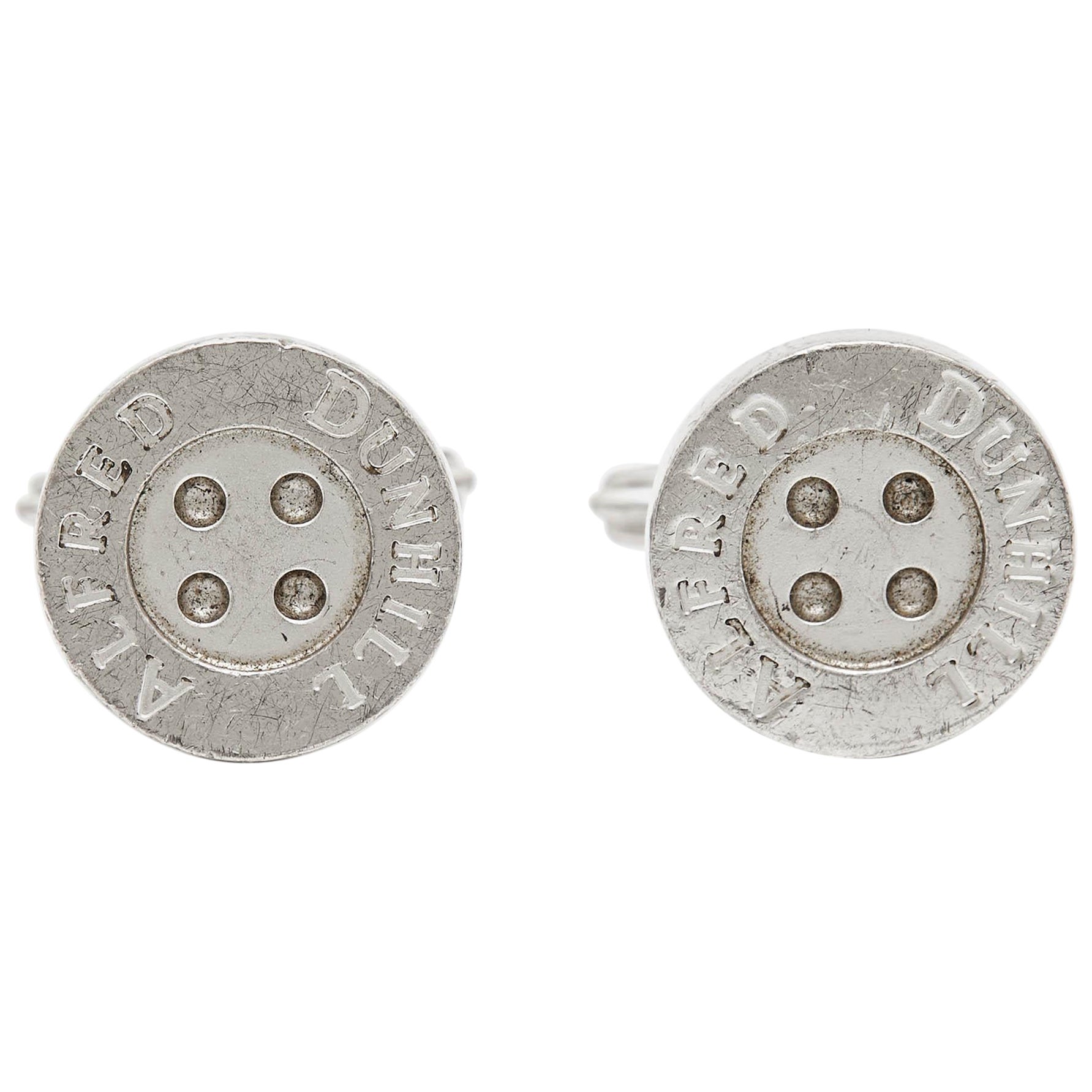 Gemelli Alfred Dunhill Button in argento sterling