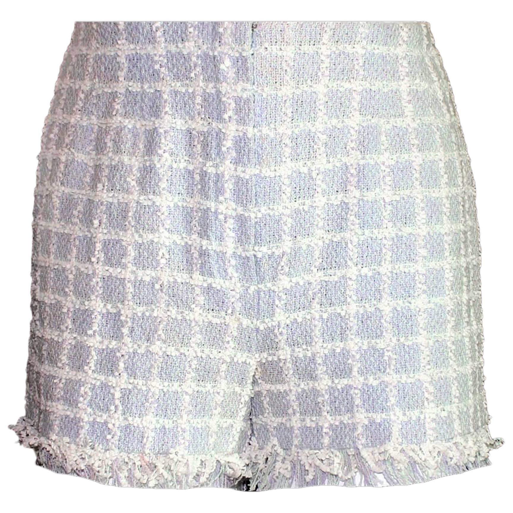 Collector's Amazing Chanel Fringed Tweed Shorts Hot Pants