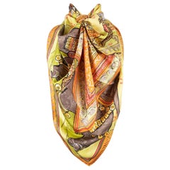 Hermès Silk Twill Foulard/Scarf 'Beloved India', 2008