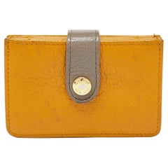 Miu Miu Mustard/Grey Leather Card Case