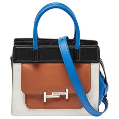Tod's Tri Color Leather MIni Double T Tote