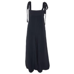 Chloe Black Crepe Wide Leg  Jumpsuit M