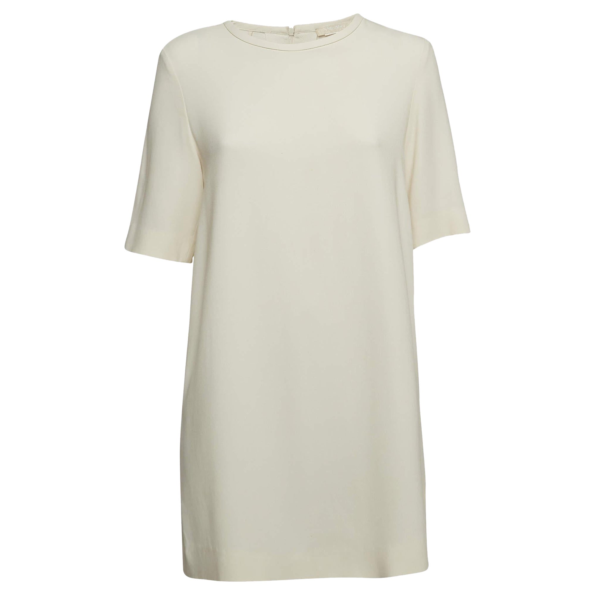 Max Mara Cream Stretch Crepe Blouse L For Sale