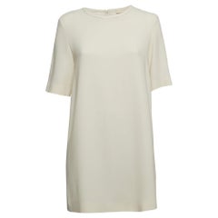 Max Mara Cream Stretch Crepe Blouse L