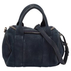 Alexander Wang Borsa Rocco in pelle scamosciata blu