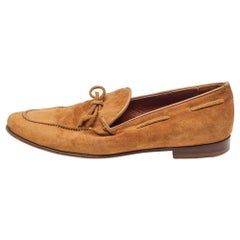 Sergio Rossi Mocasines de ante marrón Talla 37.5