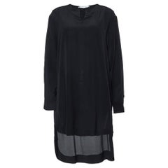 Chloe Black Silk Loose Fit Mini Dress M