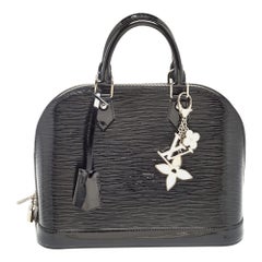 Louis Vuitton Black Electric Epi Leather Alma PM Bag