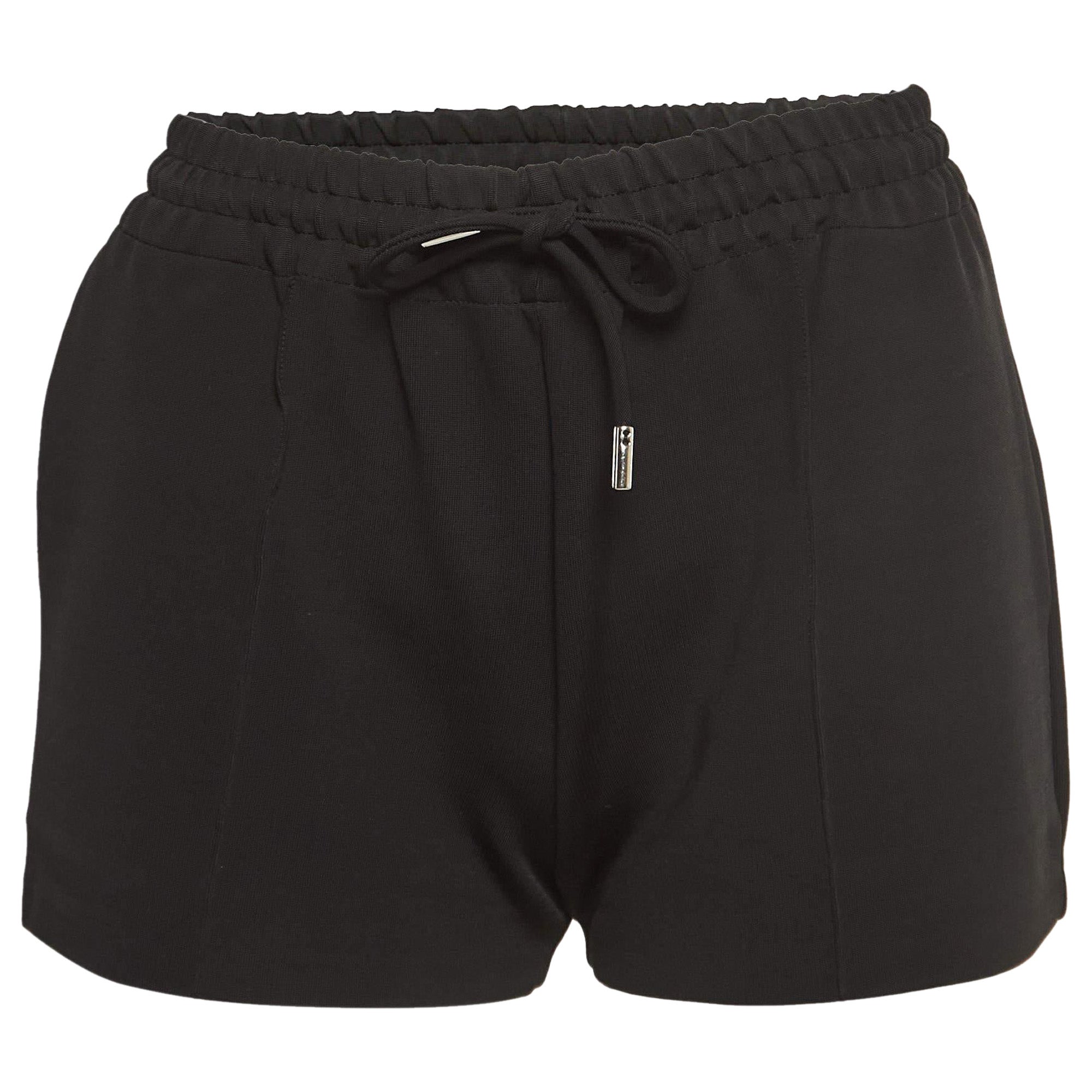 Givenchy Black Stretch Crepe Shorts XS For Sale