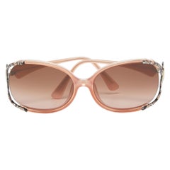 Emilio Pucci Occhiali da sole oversize con logo arancione EP608S