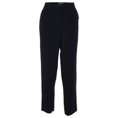 Dolce & Gabbana Black Crepe Trousers L