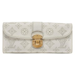 Louis Vuitton White Monogram Mahina Leather Amelia Wallet