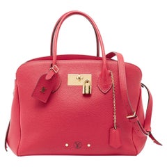 Louis Vuitton Red Leather Milla MM Bag