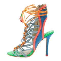 Sophia Webster Sandalias Lacey de ante y piel multicolor talla 38.5