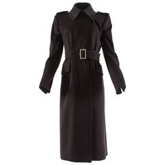 Yves Saint Laurent by Tom Ford autumn-winter 2001 brown wool military coat