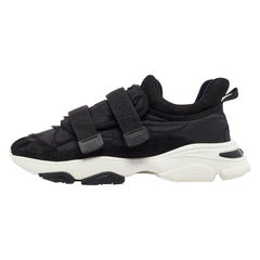 Dior Black Fabric and Suede D-Wander Sneakers Size 41