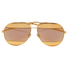 Dior Gold Dior Split1 Aviator Sunglasses